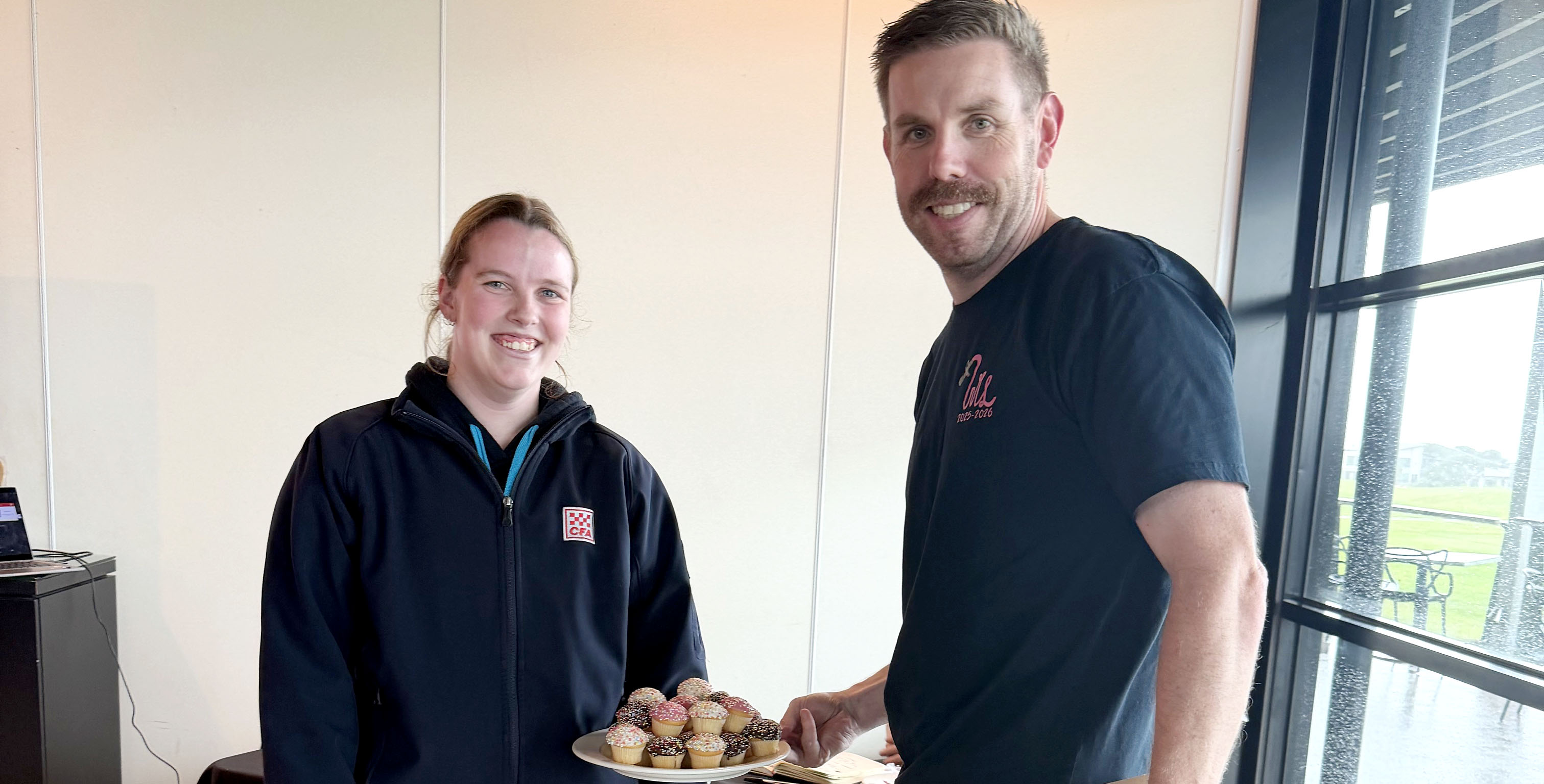 Matt with his Women In Leadership Mentoring Program mentee, Emily Foord